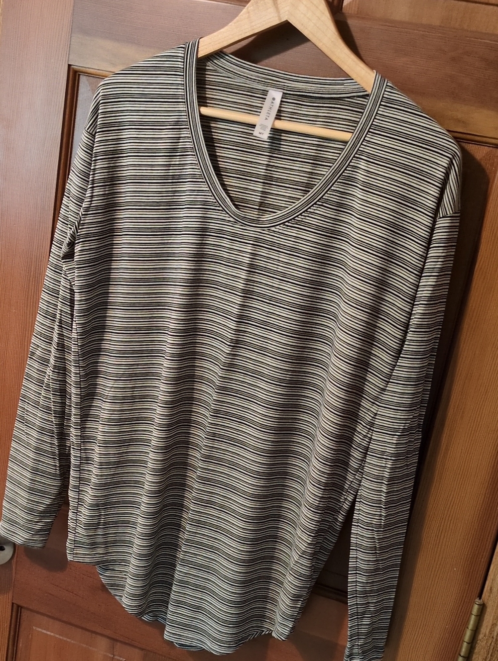 Athleta Striped Long Sleeve Top - Medium Tall